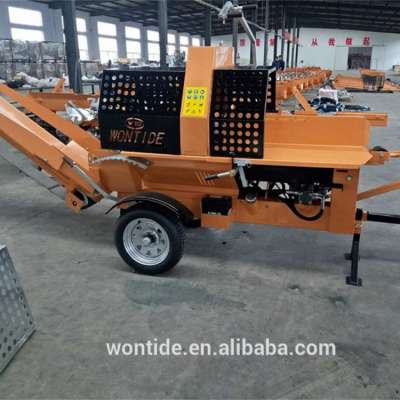 27Ton Automatic Firewood Processor Log Splitter Wood Processor Gasoline Engine