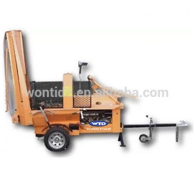 Automatic 20Ton Gasoline Wood Processor with Conveyor Log Splitter